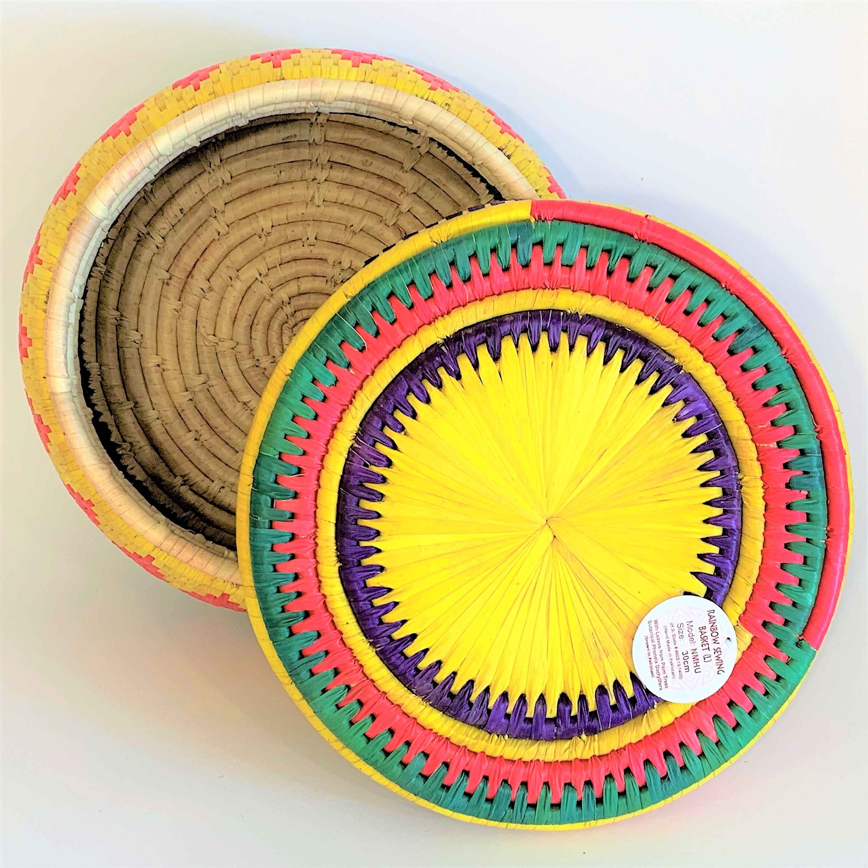 HAND WOVEN SARAIKI BASKETS WITH LID (PATARI) (NMHU)